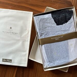 2 Vintage Victoria's Secret Pantyhose 1990s Runway Thigh High Tights Gold